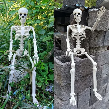 Украшения со скелетом всего тела на Хэллоуин, Креативный Ужас, Персонализированный Череп, Подвесное украшение для вечеринки в честь Хэллоуина