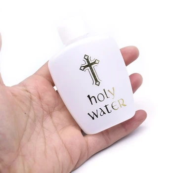 бутылка для святой воды объемом 60 мл, Католический дорожный размер, пустая католическая бутылка белого цвета