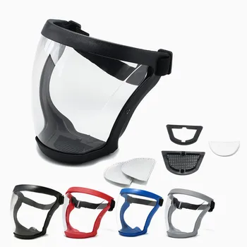 Защитная маслозащитная маска, защитная маска для всего лица, Кухонный инструмент с фильтрами, мотоцикл, Велосипед, Велосипедная маска для защиты от пыли, защита лица