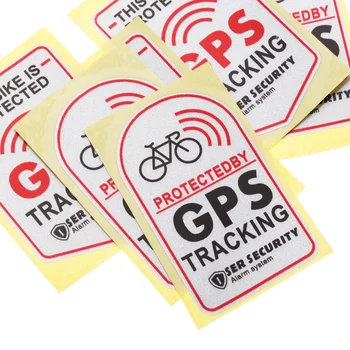 1шт Наклейка с сигнализацией GPS-слежения, противоугонная наклейка для скутера, предупреждение о мотоцикле, светоотражающие виниловые наклейки