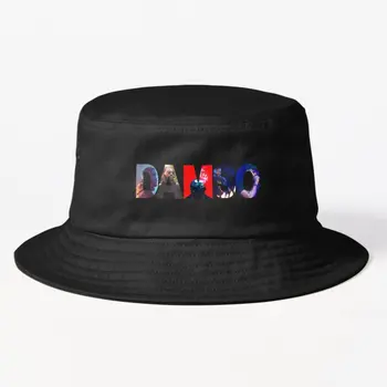 Классическая футболка Damso с наклейкой Damso, панама в стиле Хип-хоп, Солнце, лето, черные однотонные рыбки, повседневная одежда на открытом воздухе, спортивные платья для мальчиков